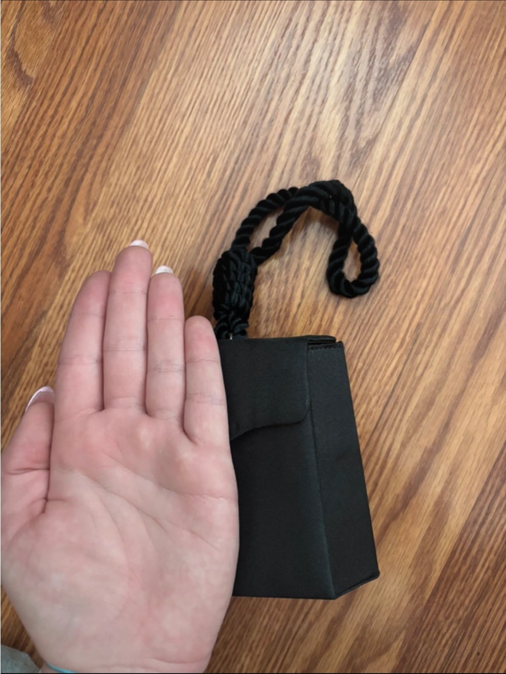 Black Rope Handle Mini Bag - Picture 6 of 6